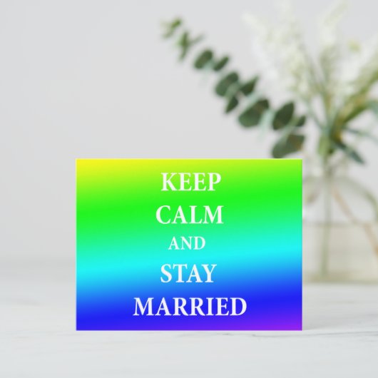 Positive Ehe nach Karte (Stehend Vorderseite)