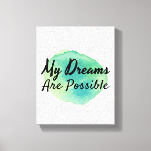 positive Eigenschaftsvisionen Leinwanddruck