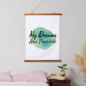 positive Eigenschaftsvisionen Wandteppich Mit Holzrahmen (Schlafzimmer)