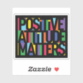 Positive Einstellung Aufkleber (Blatt)