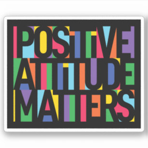 Positive Einstellung Aufkleber