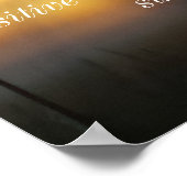 Positive Einstellung Inspiration Sonnenaufgang Pos Poster (Ecke)