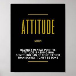 Positive Einstellung Inspiration Zitat Poster