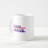 positive Einstellung inspirierende positive Zitate Kaffeetasse (Vorderseite Links)