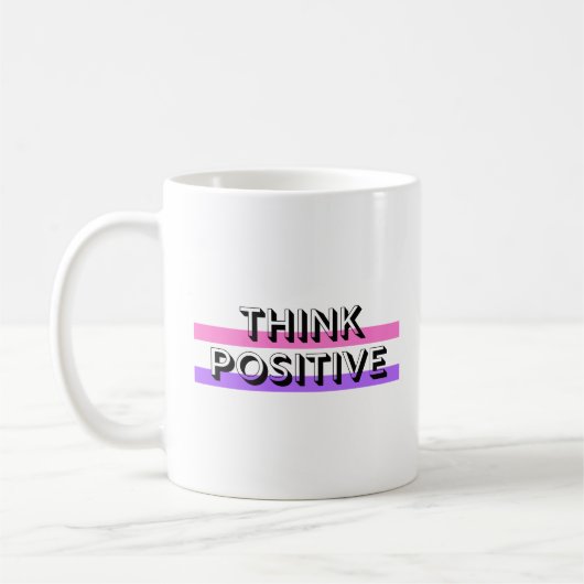positive Einstellung inspirierende positive Zitate Kaffeetasse (Links)
