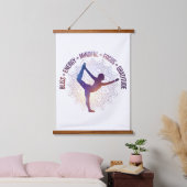 positive Einstellung inspirierende Visionen Wandteppich Mit Holzrahmen (Schlafzimmer)