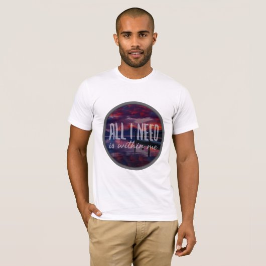 positive Einstellung inspirierende Worte T-Shirt (Vorne ganz)