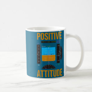 Positive Einstellung lustiger Pilot Luftfahrt Inst Kaffeetasse