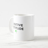 Positive Einstellung man - Becher Kaffeetasse (Vorderseite Links)