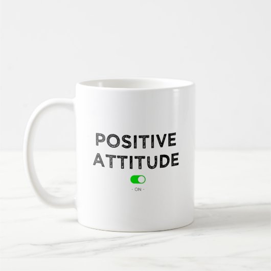 Positive Einstellung man - Becher Kaffeetasse (Links)