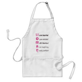 Positive Einstellung von FRAU Spaß Text Schürze