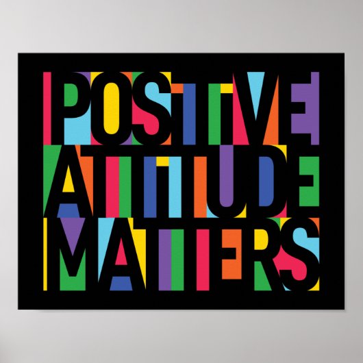 Positive Einstellungen Poster (Vorne)