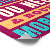 Positive Energie abgeben, schöne Inspiration Poster (Ecke)