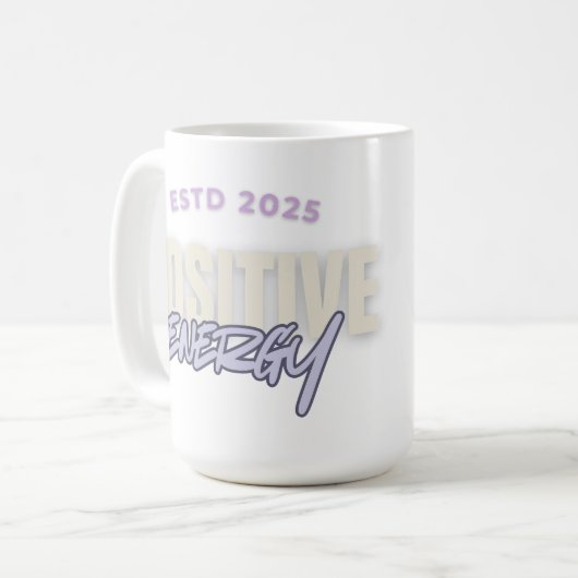 Positive Energie Kaffeetasse (Vorderseite Links)