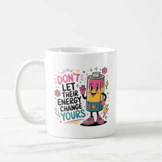 Positive Energie-Tasse | Retro-Akku-Kaffeebecher Kaffeetasse