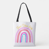 Positive-Energie-Volkskunst-Regenbogen Tasche (Rückseite)
