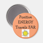 Positive Energiereisen weit Magnet (Vorderseite/Rückseite)