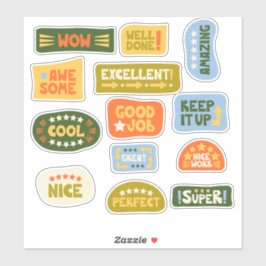 Positive Ermutigung Studierende belohnen Aufkleber