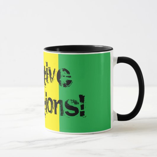 Positive Erschütterungen! Entwurf Rasta Tasse (Rechts)