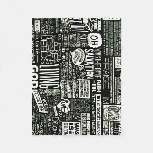 Positive Fleecedecke (Vorderseite)