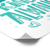 Positive Freundlichkeit spielt Typografie Poster (Ecke)