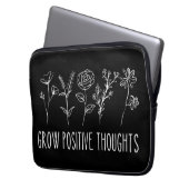 Positive Gedanken Ästhetik wachsen Laptopschutzhülle (Vorderseite Links)