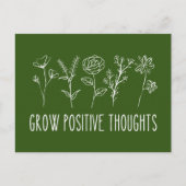 Positive Gedanken Ästhetik wachsen Postkarte (Vorderseite)