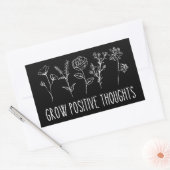 Positive Gedanken Ästhetisch-rechteckiger Stick wa Rechteckiger Aufkleber (Umschlag)