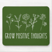 Positive Gedanken Ästhetische Maus Pad wachsen Mousepad (Vorne)