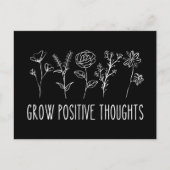 Positive Gedanken Ästhetische Postkarte wachsen (Vorderseite)