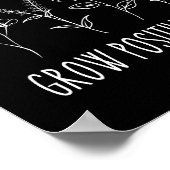 Positive Gedanken Ästhetisches Poster wachsen (Ecke)