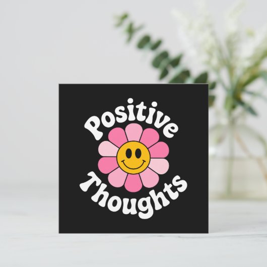 Positive Gedanken - Inspirationsflorale (Stehend Vorderseite)