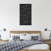 Positive Gedanken Inspirationswörter Leinwanddruck (Insitu (Schlafzimmer))