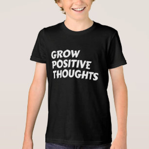 positive Gedanken inspirierende Typografie wachsen Tri-Blend Shirt