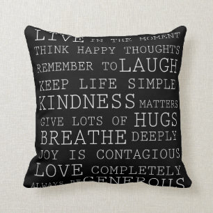 Positive Gedanken Kissen