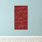 Positive Gedanken Leinwanddruck (Insitu (Holzboden))