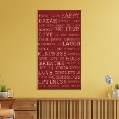 Positive Gedanken Leinwanddruck (Insitu (Wohnzimmer))
