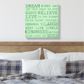 Positive Gedanken Leinwanddruck (Insitu (Schlafzimmer))