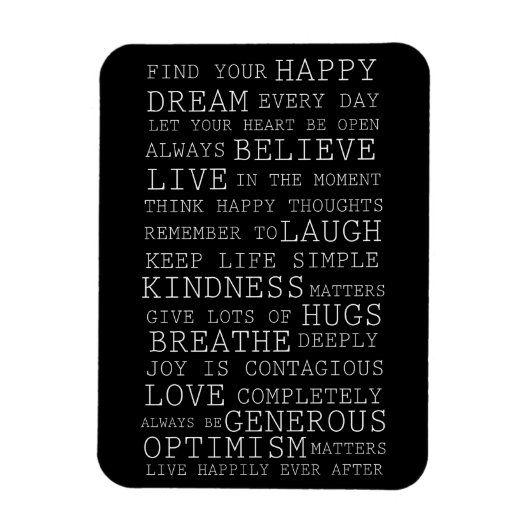 Positive Gedanken Magnet (Vertikal)