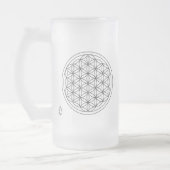 Positive Gedanken-mattierte GlasTasse Mattglas Bierglas (Links)