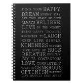 Positive Gedanken Notizblock (Vorderseite)