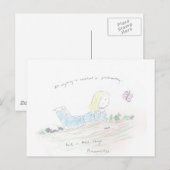 Positive Gedanken Postkarte (Vorne/Hinten)