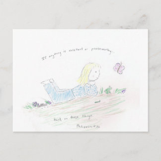 Positive Gedanken Postkarte