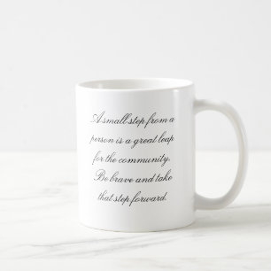 Positive Gedanken über das Leben Kaffeetasse