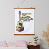 positive Gitarren-Redewendungen für Gitarrenfans Wandteppich Mit Holzrahmen (Schlafzimmer)