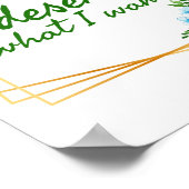 Positive Good Vibes Zitate für das Leben Poster (Ecke)