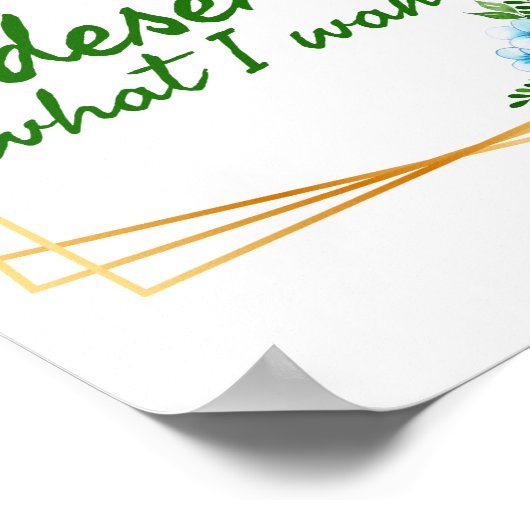 Positive Good Vibes Zitate für das Leben Poster (Ecke)