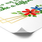 Positive Good-Vibes-Zitate für die Akzeptanz Poster (Ecke)