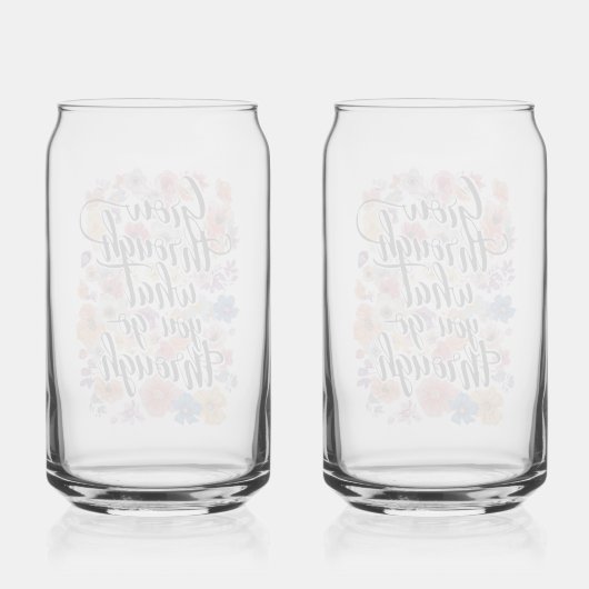 Positive Growth and Motivation Typography Dosenglas (Rückseite)