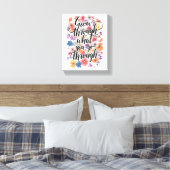 Positive Growth and Motivation Typography Leinwanddruck (Insitu (Schlafzimmer))